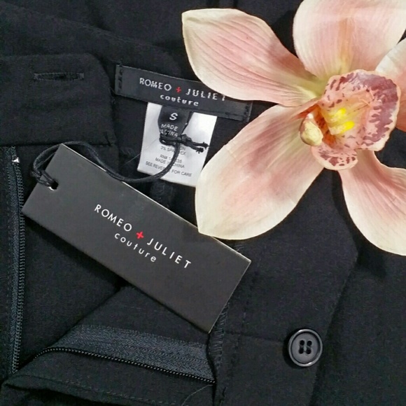 Romeo & Juliet Black pants gold side snap - Picture 5 of 7